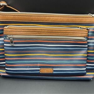 Relic Striped Multi-Color Crossbody Bag